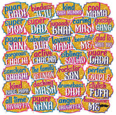 SYGA Family Photo Booth All Occasion Function Party Props Indian Baby Shower Festival Props for Family Wedding/Anniversary/Haldi/Reception/Birthday Party/Reunion/Get-Together/Sangeet-30Pcs